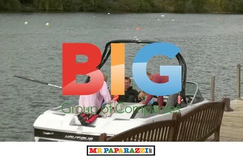 Geri Halliwell Water Skiing With Daughter and Ex