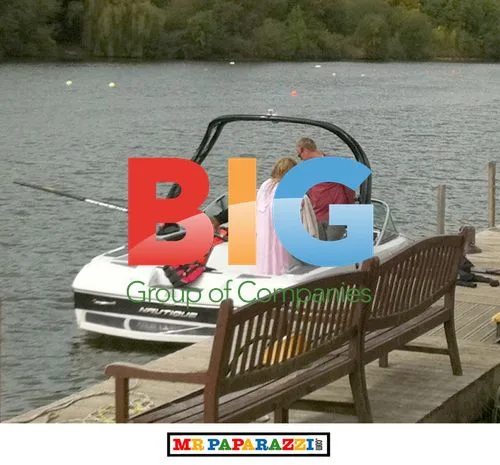 Geri Halliwell Water Skiing with Daughter and Ex