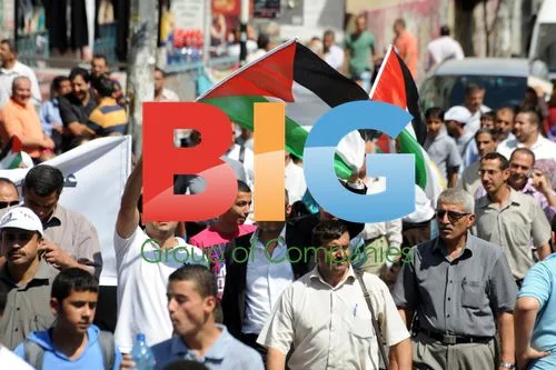 Palestinians rally against US in Ramallah