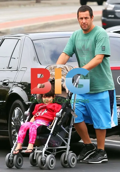 Adam Sandler with Kids at Gymnastics