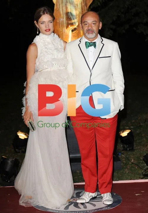 Natalia Vodianova and Christian Louboutin at Raisa Gorbachev Foundation Party
