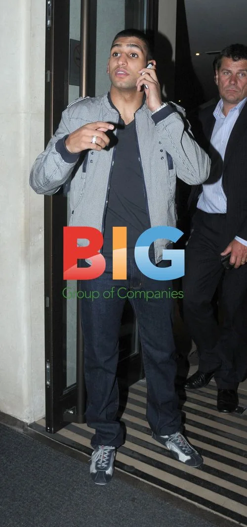 Amir Khan Leaving The Mayfair Hotel
