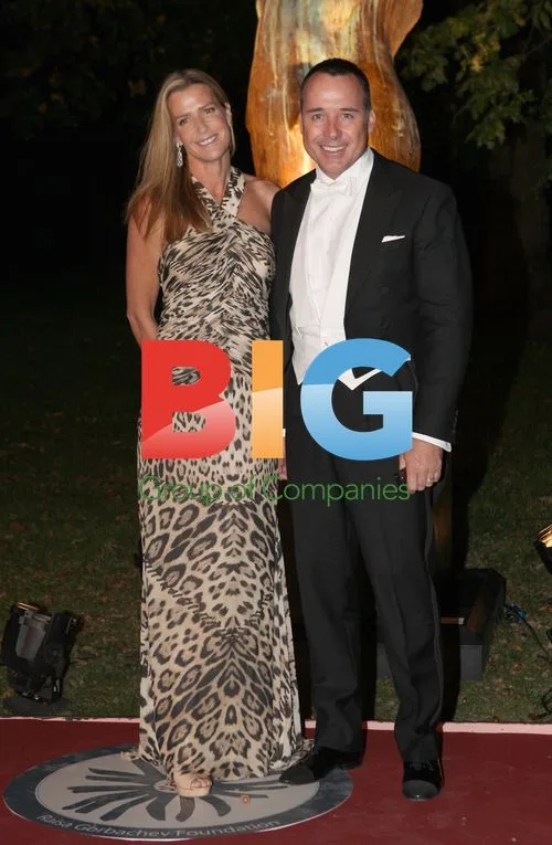 India Hicks & David Furnish at Raisa Gorbachev Party