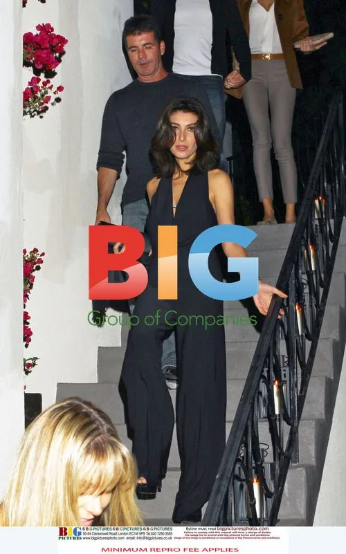 Simon Cowell and Mezhgan leave friend's house