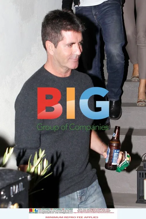 Simon Cowell and Mezhgan After X Factor Premiere