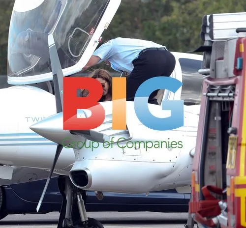 Angelina Jolie Takes Flying Lesson