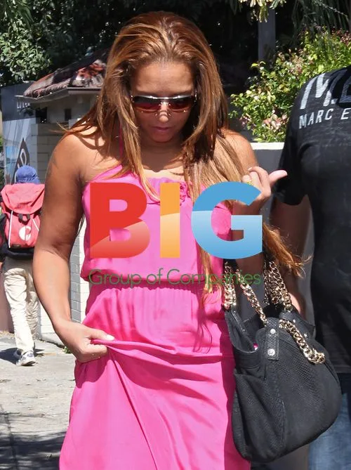 Mel B arrives for X-Factor work in Sydney