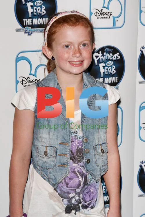 Maisie Smith at Phineas & Ferb Screening