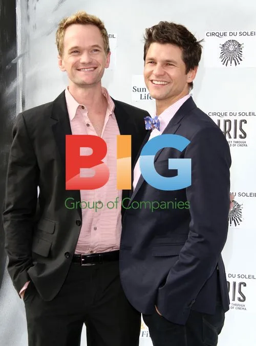 Neil Patrick Harris and David Burtka at Cirque De Soleil Premiere