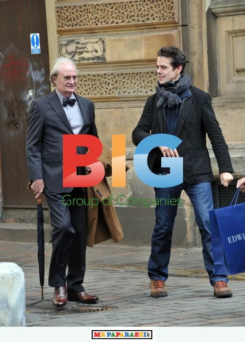 Jim Broadbent on set of Cloud Atlas