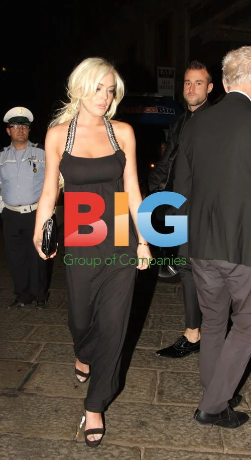 Lindsay Lohan and Philipp Plein in Milan