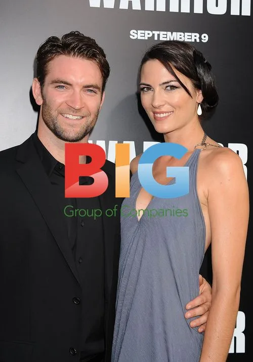 Sam Hargrave and Monique Ganderton at "Warrior" Premiere