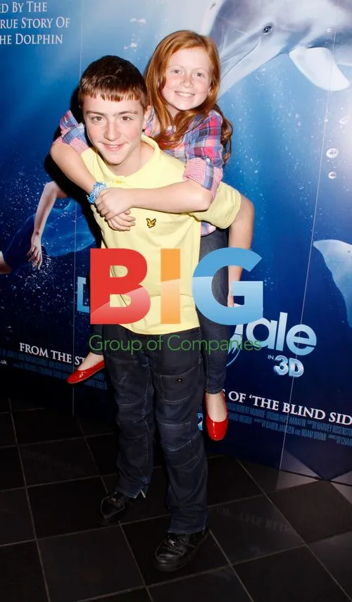 Maisie Smith and James Forde at 'Dolphin Tale' screening