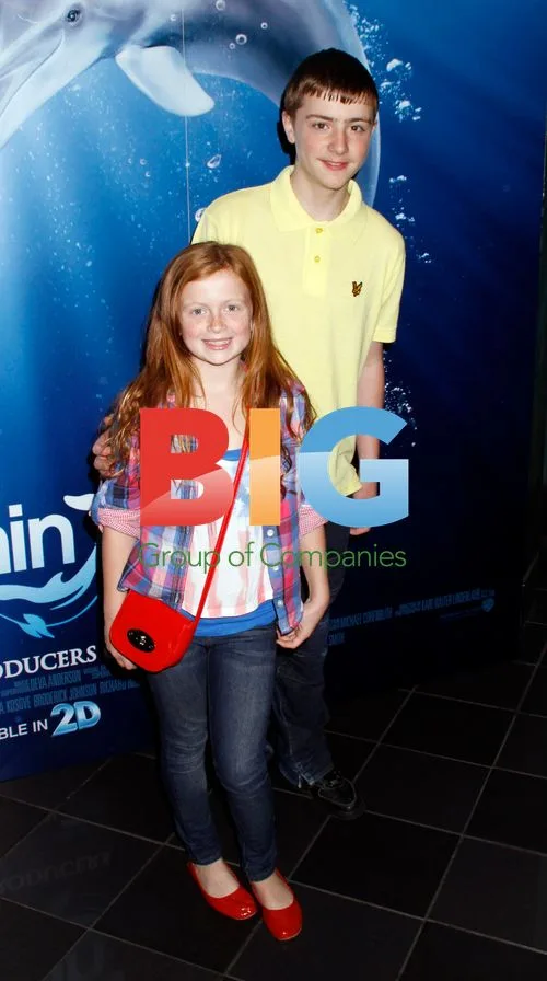 Maisie Smith and James Forde at 'Dolphin Tale' Screening