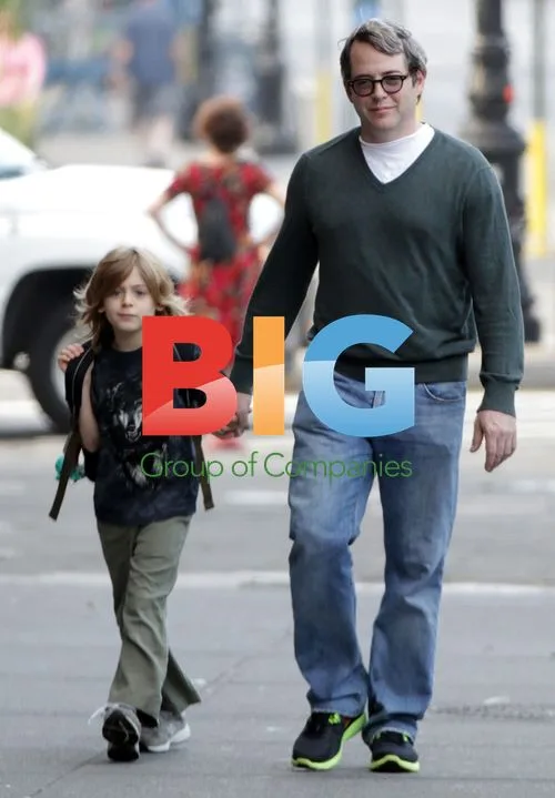 Matthew Broderick and Son James in NYC