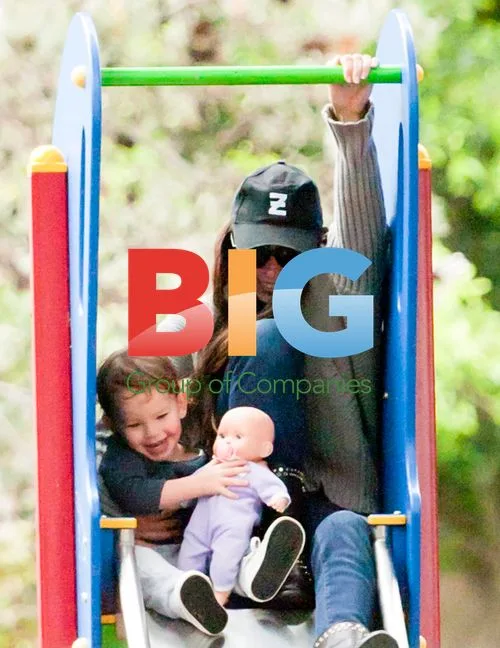 Erica Packer and kids in Sydney