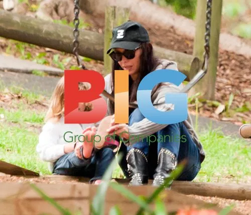 Erica Packer and Kids Play in Sydney