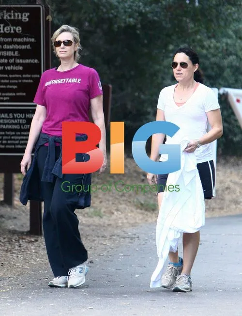 Jane Lynch and Wife Hike in LA