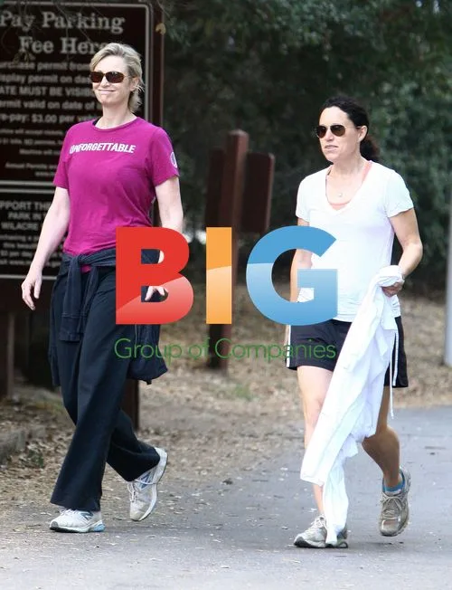 Jane Lynch and Lara Embry Hiking