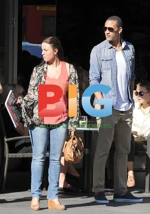 Rio Ferdinand and wife Rebecca Ellison