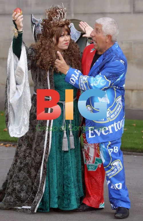 Tina Malone & Pete Price at Snow White Photocall