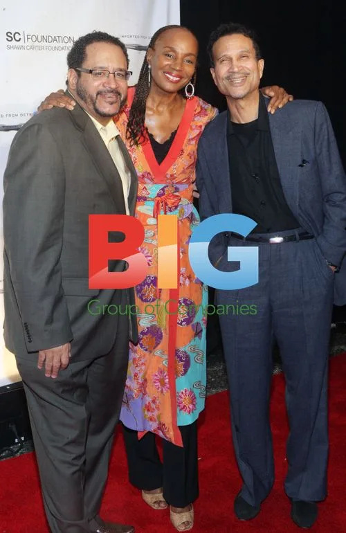 Michael Eric Dyson, Susan Taylor and Khephra Burns at Shawn Carter Foundation event