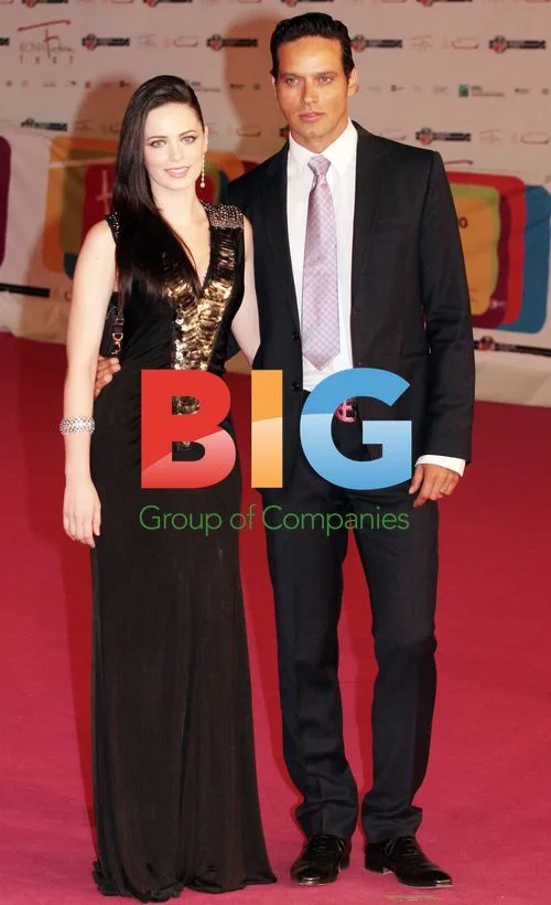 Cosima Coppola and Gabriel Garko at Roma Fiction Fest 2011