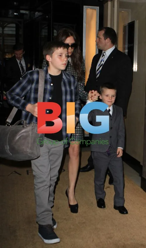 Beckham Family Departs Claridge's Hotel