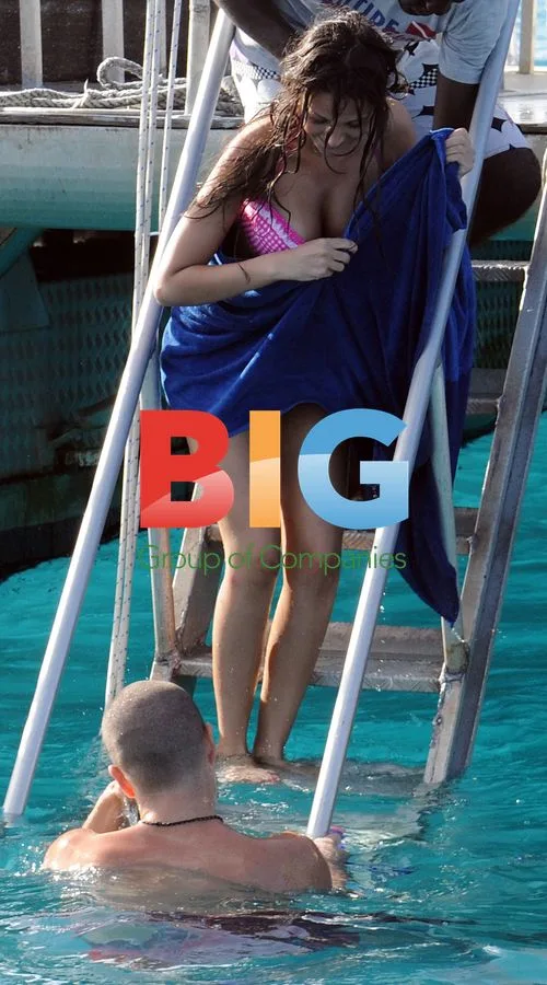 The Wanted's Max George and Michelle Keegan in Barbados