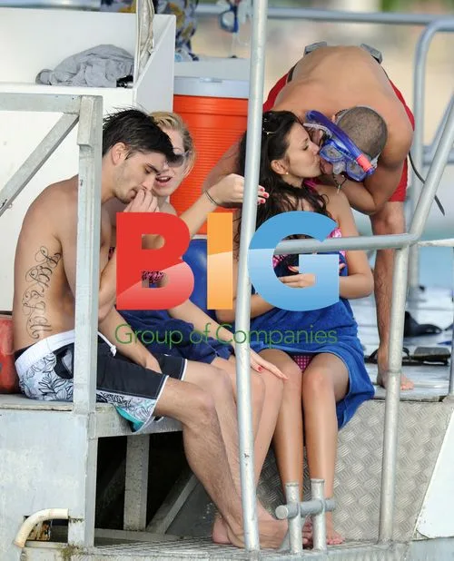 The Wanted's Max George and Michelle Keegan in Barbados