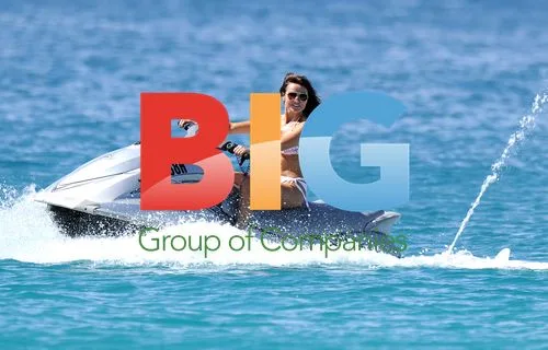 Lizzie Cundy on Jet Ski in Barbados