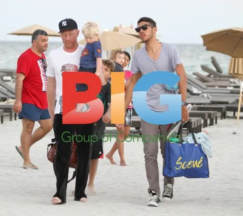 Boris Becker and Sons Vacation in Miami