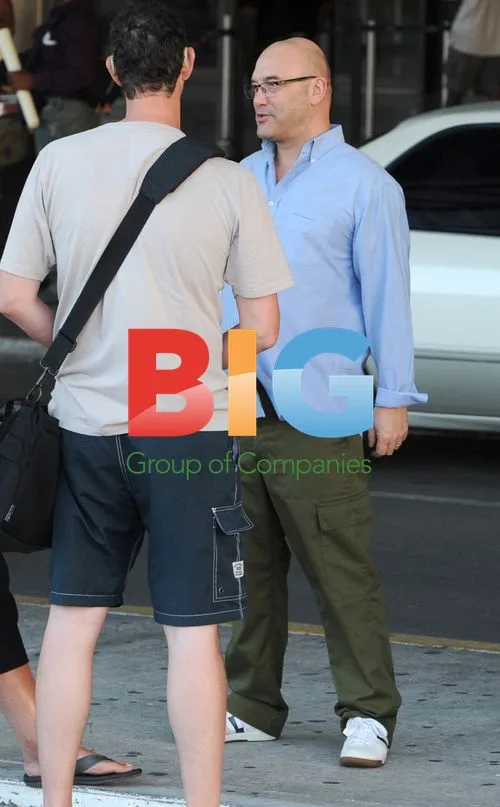 Greg Wallace and Wife Heidi Arrive for Anniversary