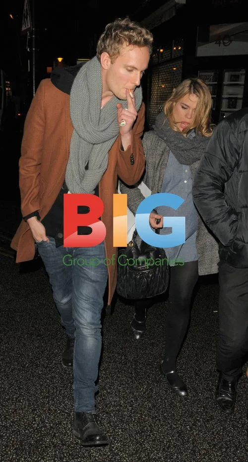 Billie Piper Shows Off Baby Bump