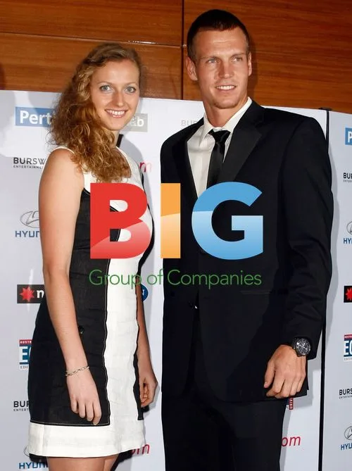 Petra Kvitova and Tomas Berdych at Hopman Cup Players Ball