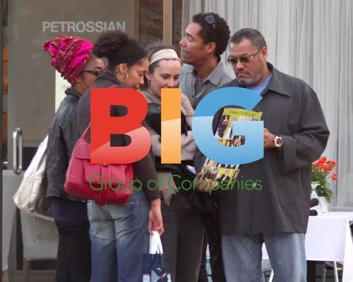 Laurence Fishburne Shows Family Tabloid Photo