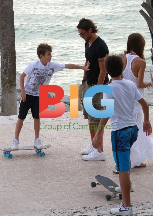Paolo Maldini\'s Family Vacation in Miami