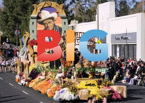 RFD-TV "Happy Trails" float in Rose Parade