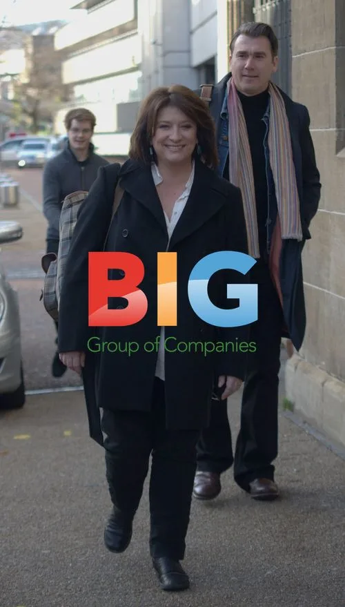 Ian Kelsey and Caroline Quentin at ITV Studios