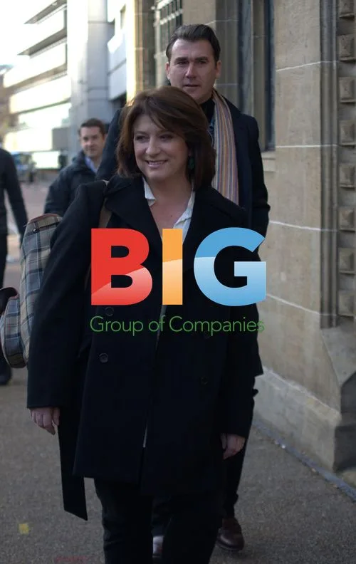 Ian Kelsey and Caroline Quentin at ITV Studios