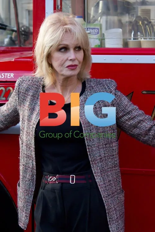 Joanna Lumley in Trafalgar Square