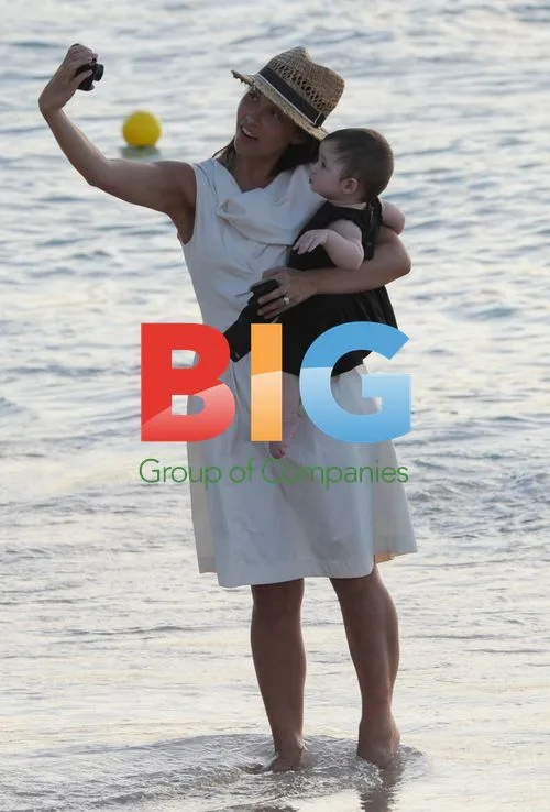 Myleene Klass' Family Beach Day