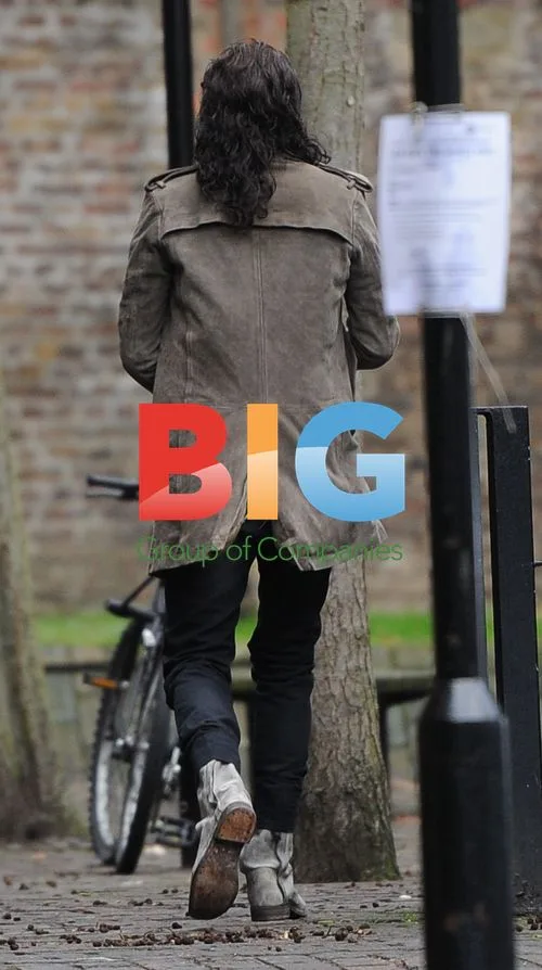 Russell Brand Out Strolling in London