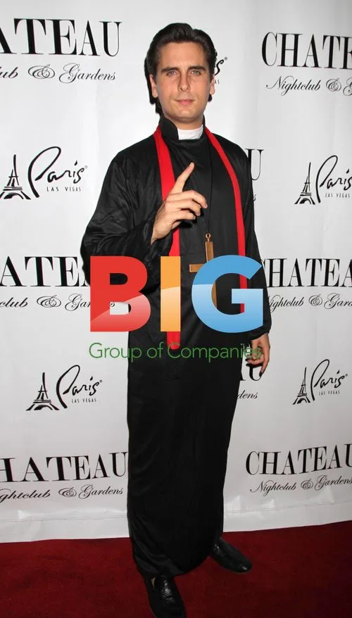 Scott Disick Hosts Halloween Bash in Priest Costume