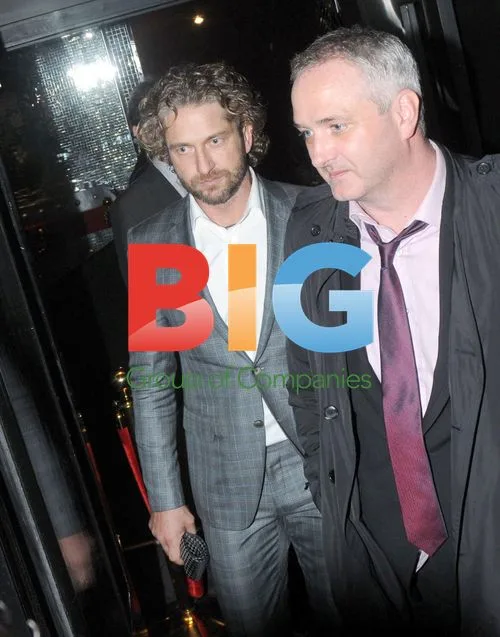 Gerald Butler Leaving Club Rose in London