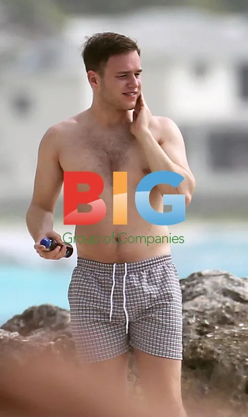 Olly Murs Playing Football on Caribbean Beach