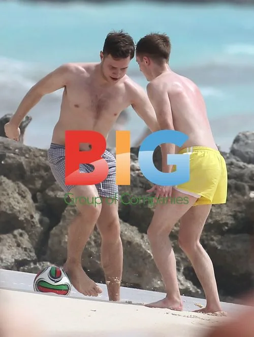 Olly Murs Plays Football on Caribbean Beach