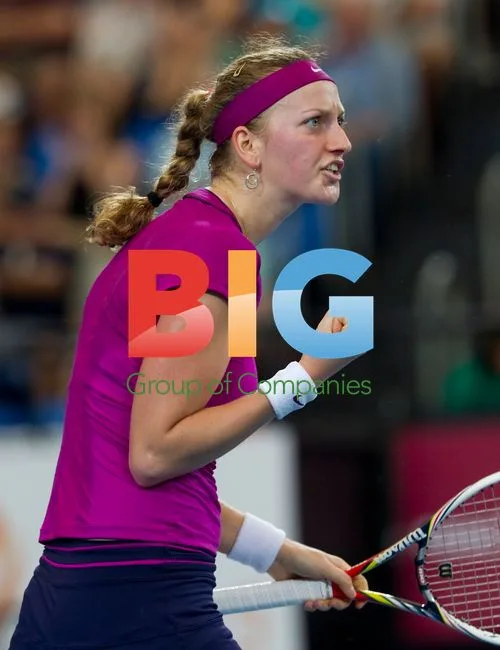 Petra Kvitova Playing Tennis at Hopman Cup