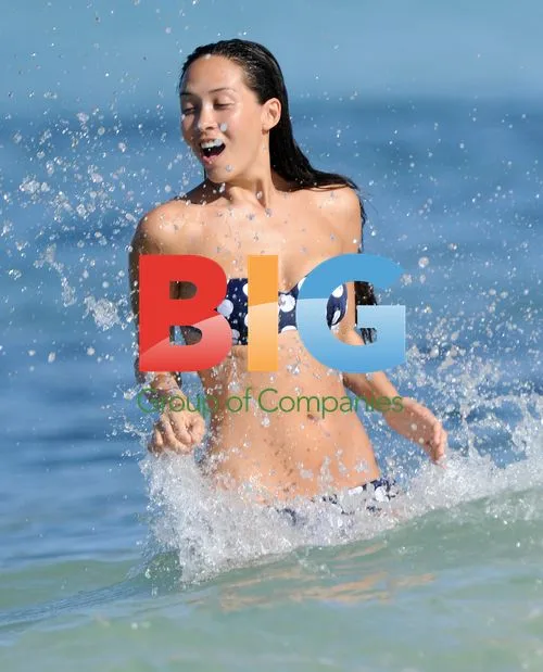 Myleene Klass Rides Jet-Ski in Caribbean