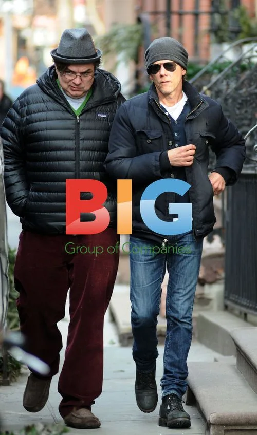 Oliver Platt and Kevin Bacon Walk in West Village